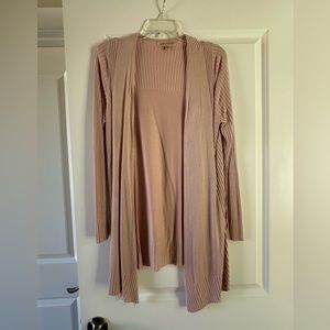 Philosophy pink cardigan
